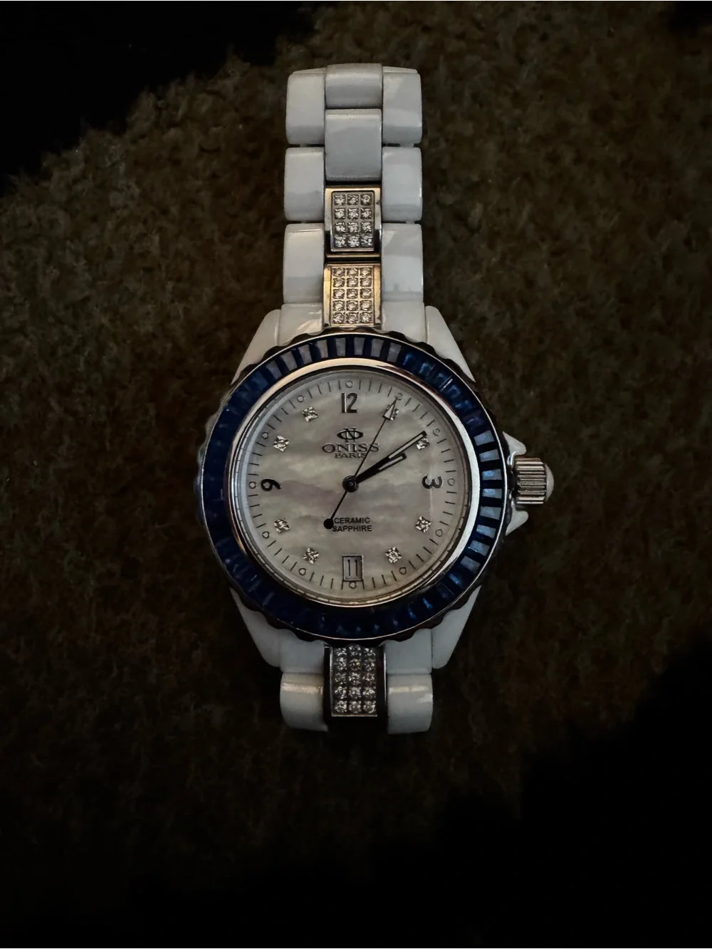 Oniss Princess Women's White Ceramic Watch